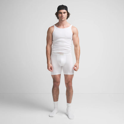 SKIMS COTTON MENS 5" BOXER BRIEF | CHALK