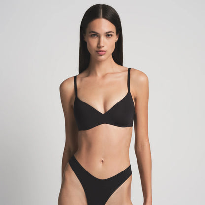 WIRELESS FORM PUSH-UP PLUNGE BRA | ONYX