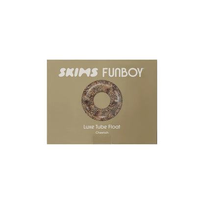 FUNBOY X SKIMS EMBOSSED TUBE FLOAT | CHEETAH SKIN PRINT