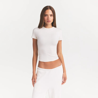 COTTON JERSEY T-SHIRT | MARBLE