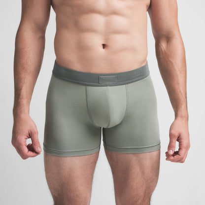 SKIMS COTTON MENS 3" BOXER BRIEF 3-PACK | STONE MULTI