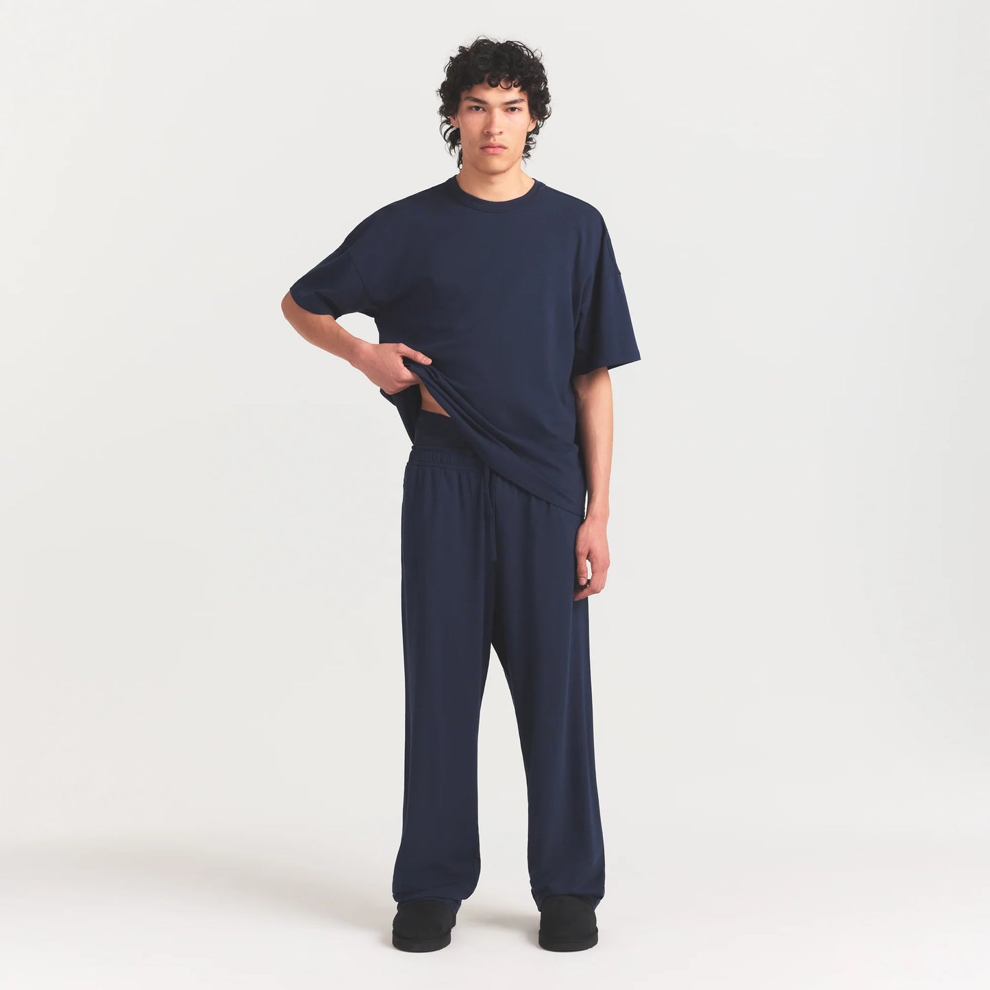 JERSEY LOUNGE MENS RELAXED STRAIGHT LEG PANT | NAVY
