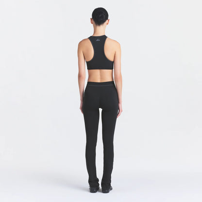NikeSKIMS RIBBED SEAMLESS 34" STRAIGHT LEGGING | OBSIDIAN
