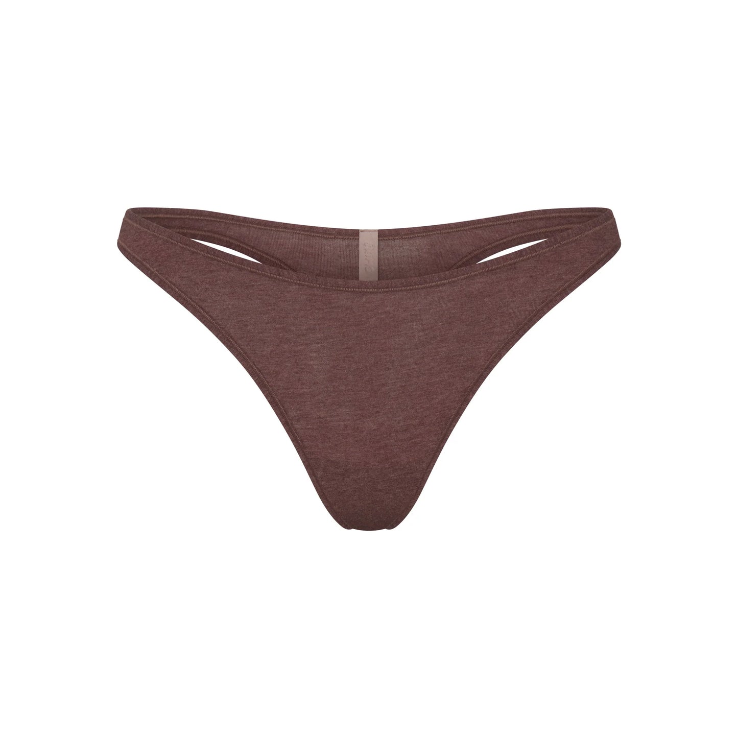 EVERYDAY COTTON THONG | COCOA HEATHER