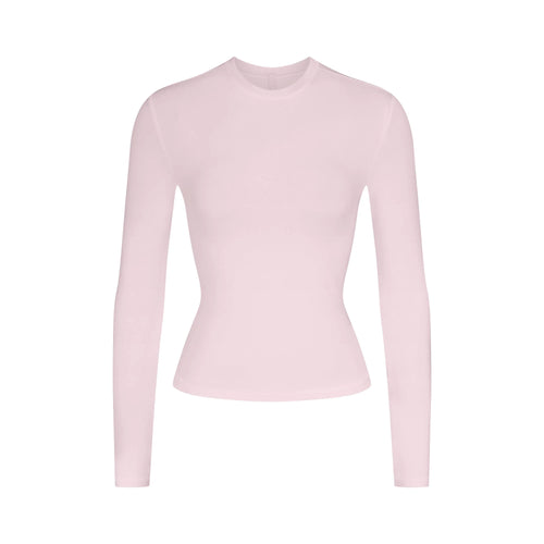 COTTON JERSEY LONG SLEEVE T-SHIRT | CHERRY BLOSSOM