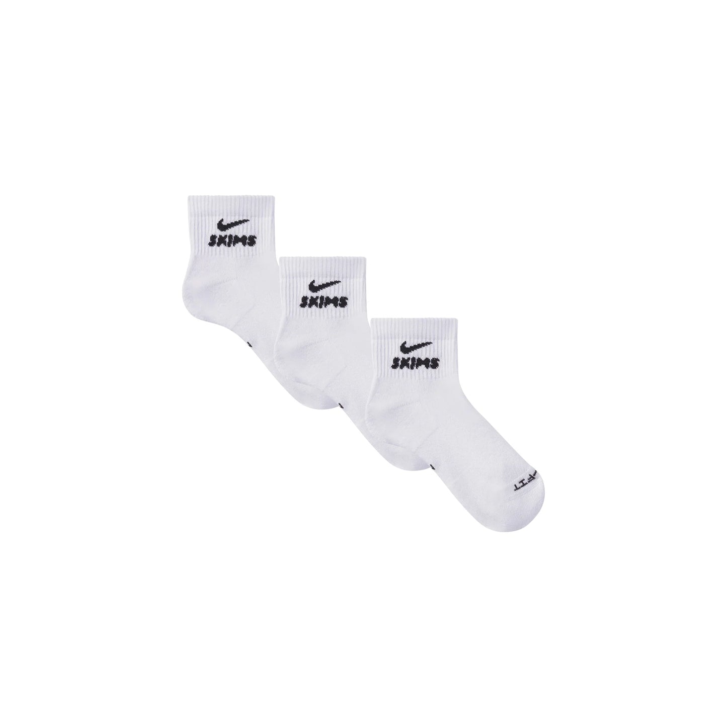 NikeSKIMS ACCESSORIES DRI-FIT™ QUARTER CREW SOCK 3-PACK | SNOW