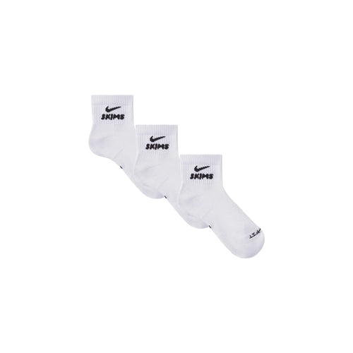 NikeSKIMS ACCESSORIES DRI-FIT™ QUARTER CREW SOCK 3-PACK | SNOW
