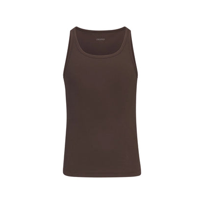 SKIMS COTTON MENS RIB TANK 3-PACK | VERDANT DARK SEPIA MULTI
