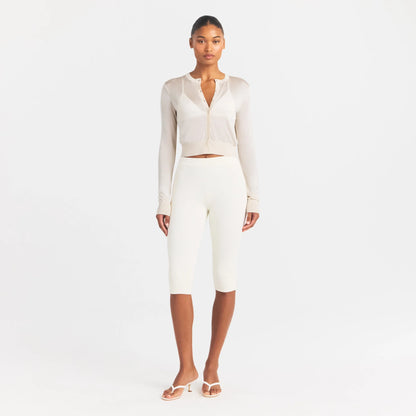 SLINKY KNIT CARDIGAN | BUFF