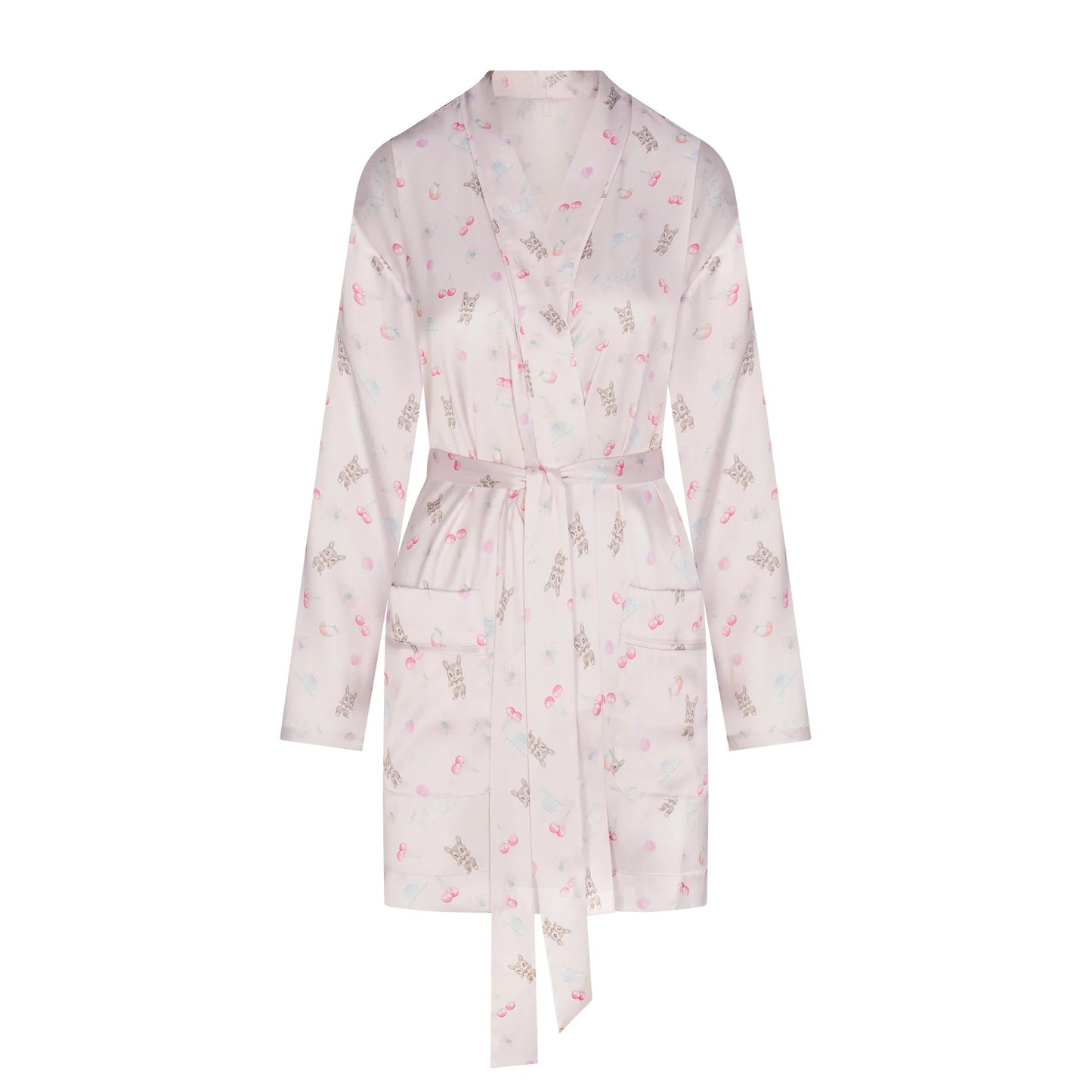 WOVEN SHINE ROBE | BARELY PINK SNACK BAG