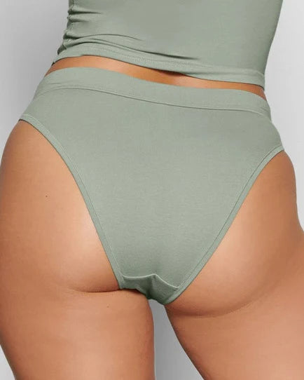 COTTON JERSEY CHEEKY TANGA | MINERAL