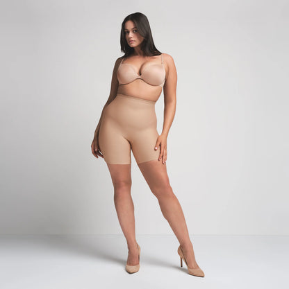 SKIMS BODY CORE SCULPT MID RISE SHORT | CLAY