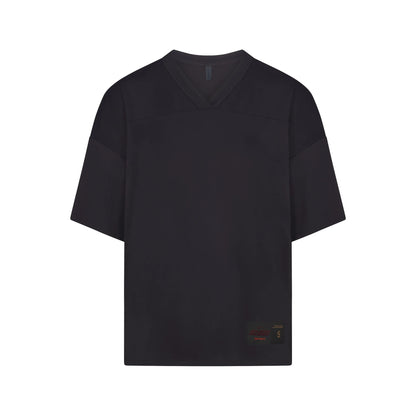 NikeSKIMS AIRY V-NECK OVERSIZED TOP | OBSIDIAN