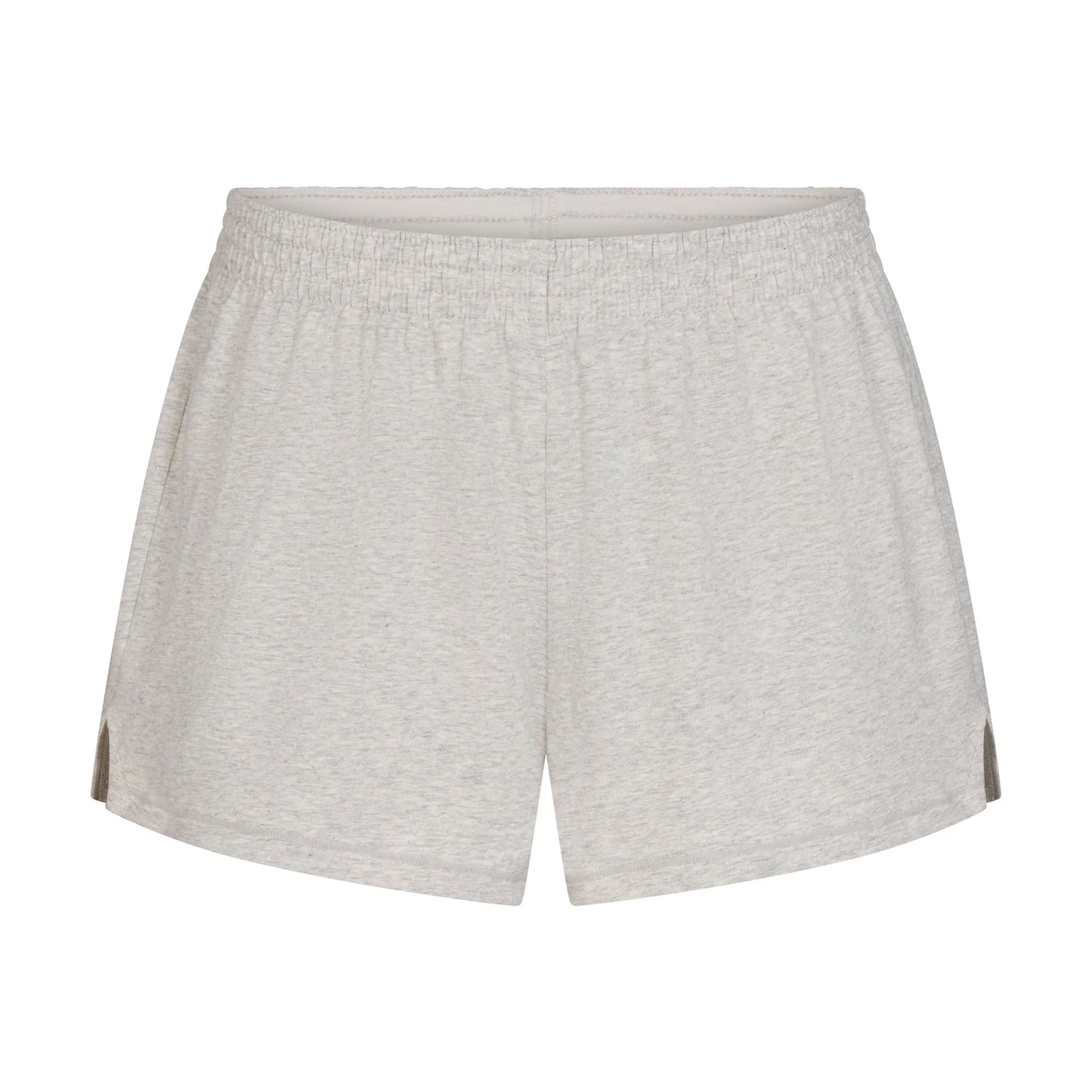 COTTON JERSEY LOOSE SHORT | LIGHT HEATHER GREY