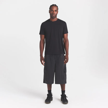 WOVEN MENS RELAXED CARGO SHORT | ONYX