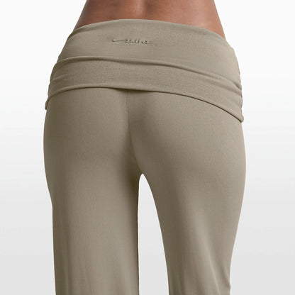 NikeSKIMS STRETCH KNIT FOLDOVER WIDE LEG PANT | DUNE