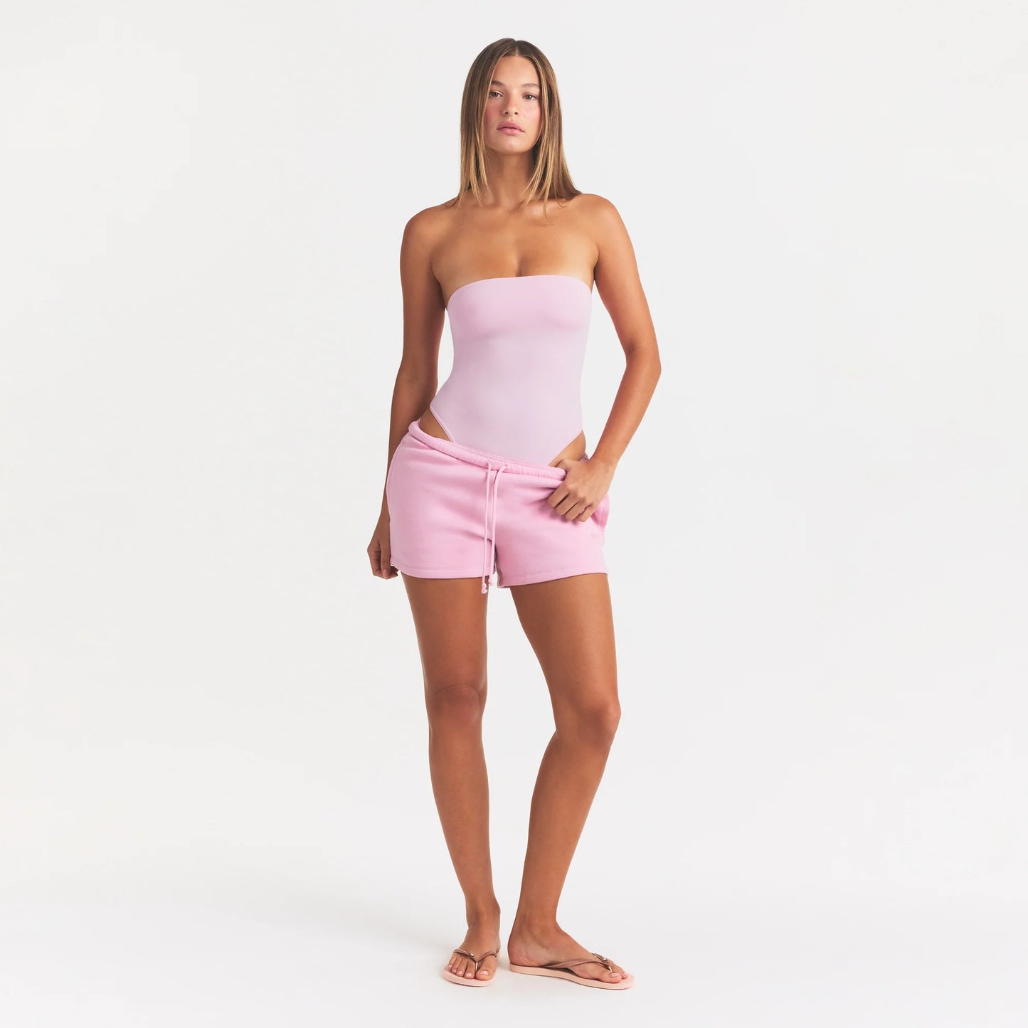 SMOOTH LAYERS STRAPLESS BODYSUIT | PEONY