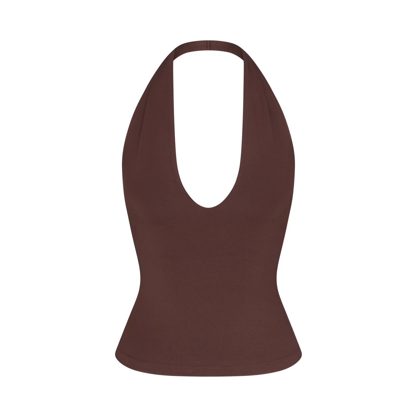 SMOOTH LAYERS HALTER TOP | COCOA