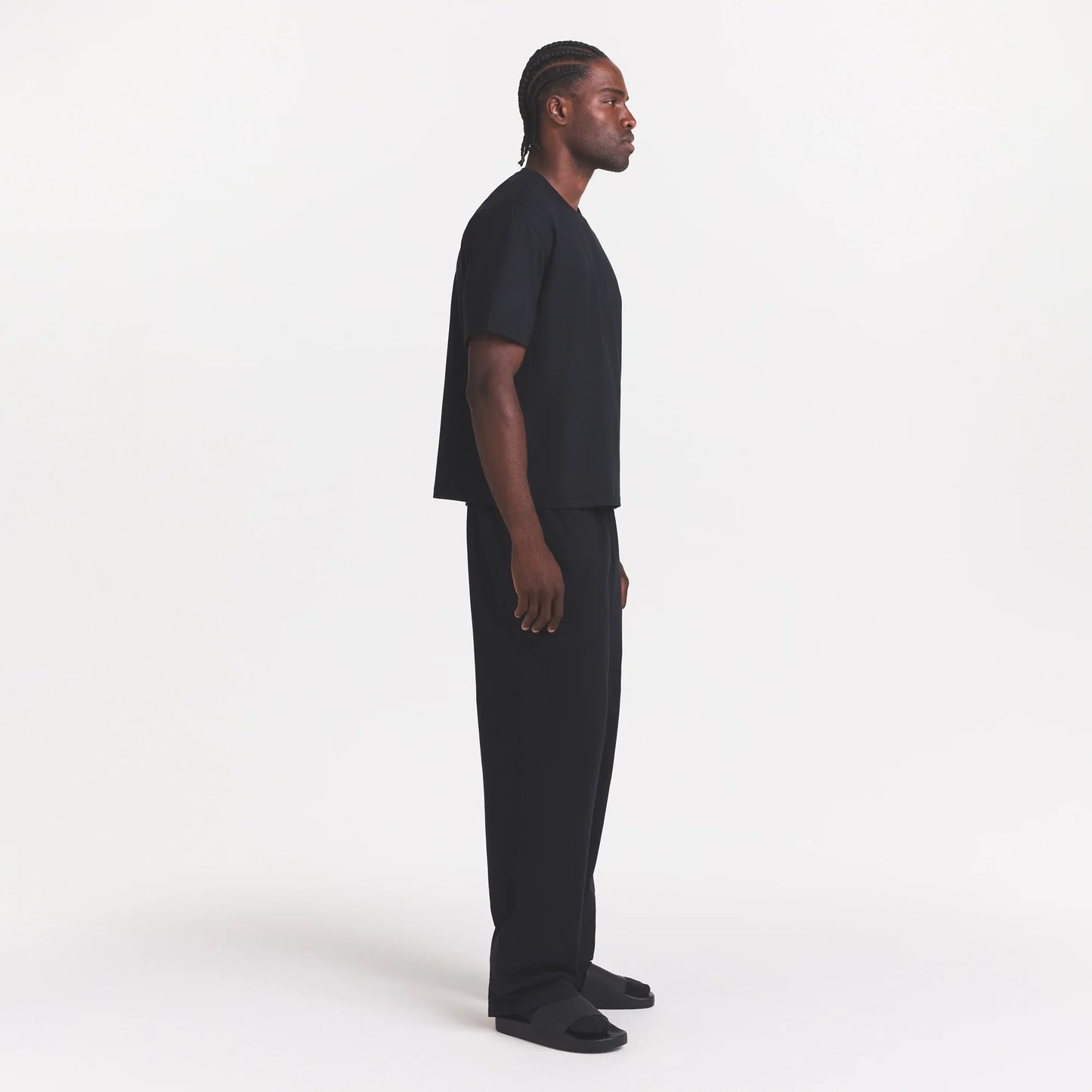 HEAVYWEIGHT COTTON MENS RELAXED PANT | OBSIDIAN