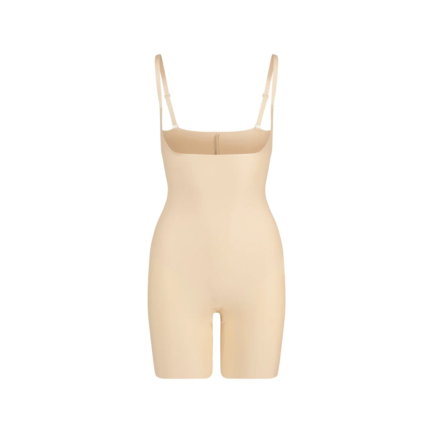 SKIMS BODY CORE SCULPT OPEN BUST MID THIGH BODYSUIT | SAND
