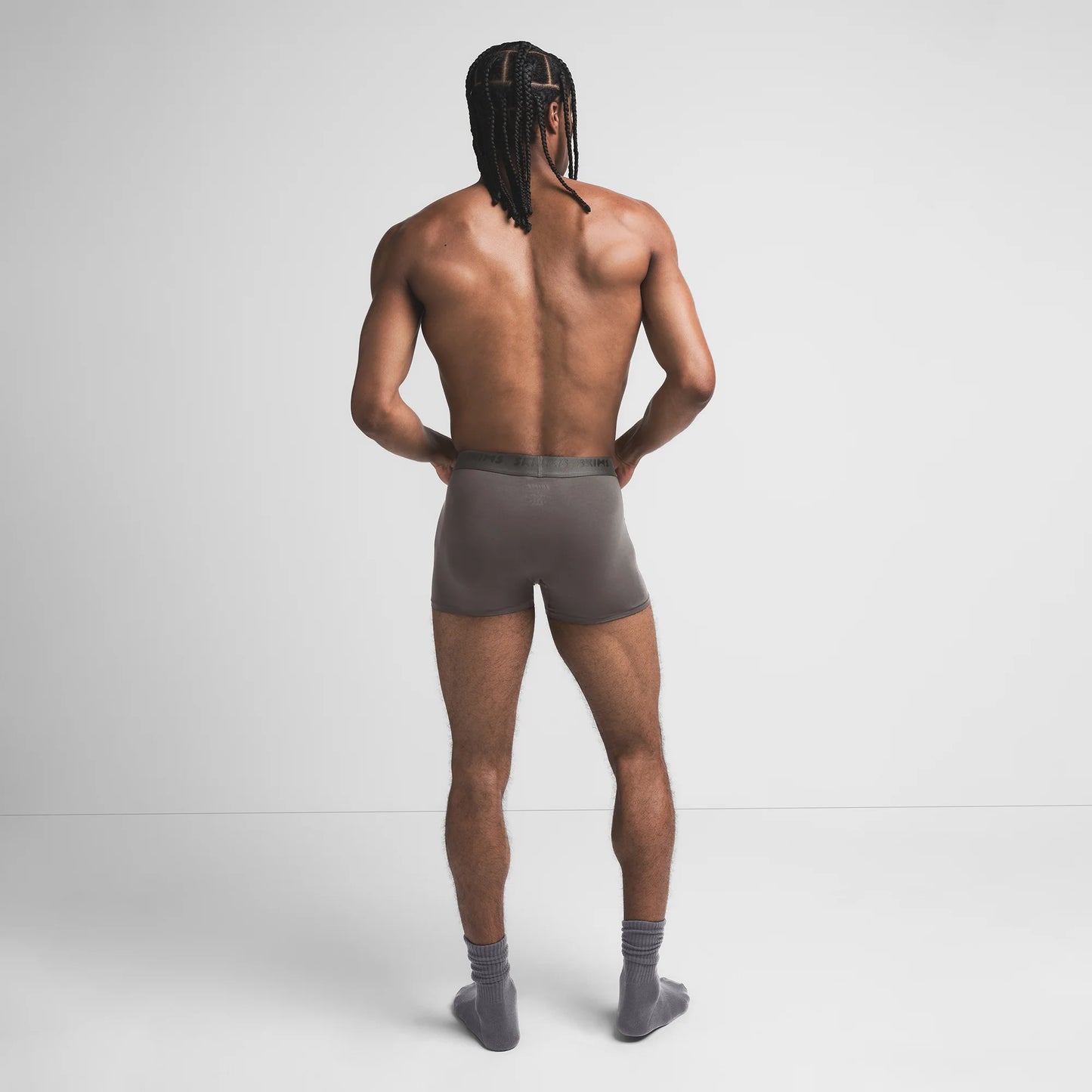 SKIMS STRETCH MENS 3" BOXER BRIEF | GUNMETAL