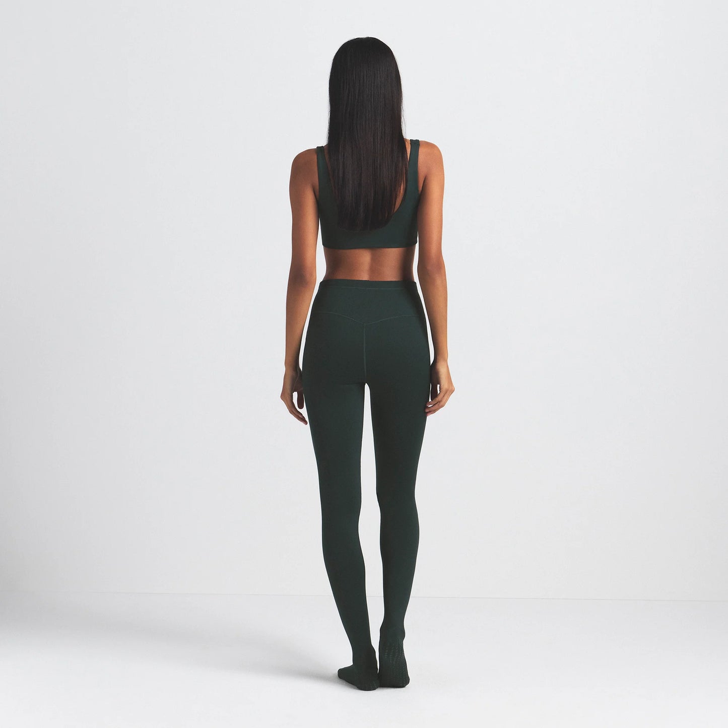 NikeSKIMS MATTE FOOTSIE GRIP LEGGING | DARK TEAL