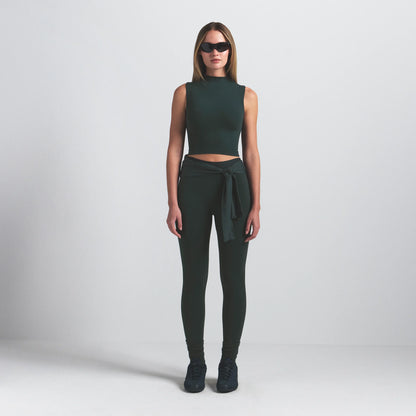 NikeSKIMS VINTAGE SEAMLESS MOCK NECK BRA TOP | DARK TEAL