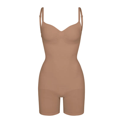 SEAMLESS SCULPT LOW BACK MID THIGH BODYSUIT | SIENNA