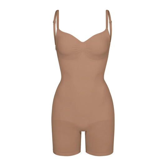 SEAMLESS SCULPT LOW BACK MID THIGH BODYSUIT | SIENNA
