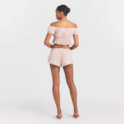 POPLIN APPAREL SHORT | DUSTY PINK