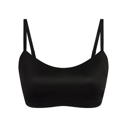 NikeSKIMS SATIN SHINE SCOOP CAMI BRA | OBSIDIAN
