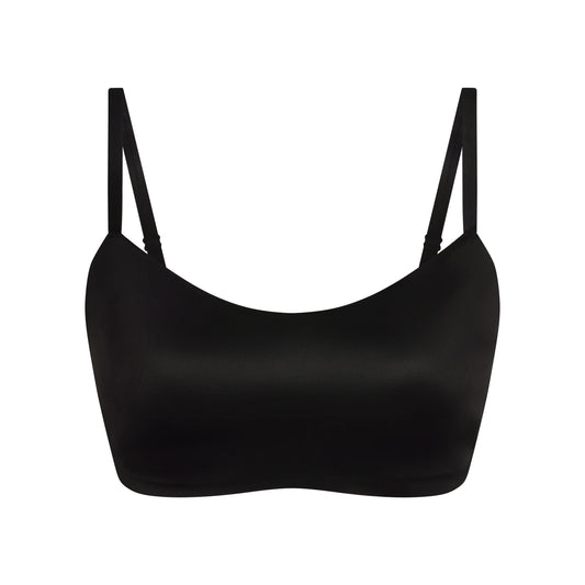 NikeSKIMS SATIN SHINE SCOOP CAMI BRA | OBSIDIAN