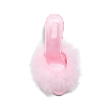 FEATHER KITTEN HEEL | CHERRY BLOSSOM