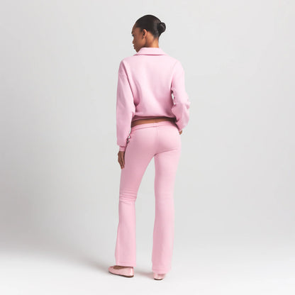 COTTON FLEECE POLO SWEATSHIRT | HALITE