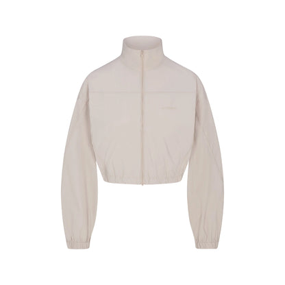 NikeSKIMS WOVEN NYLON CROP JACKET | STONE