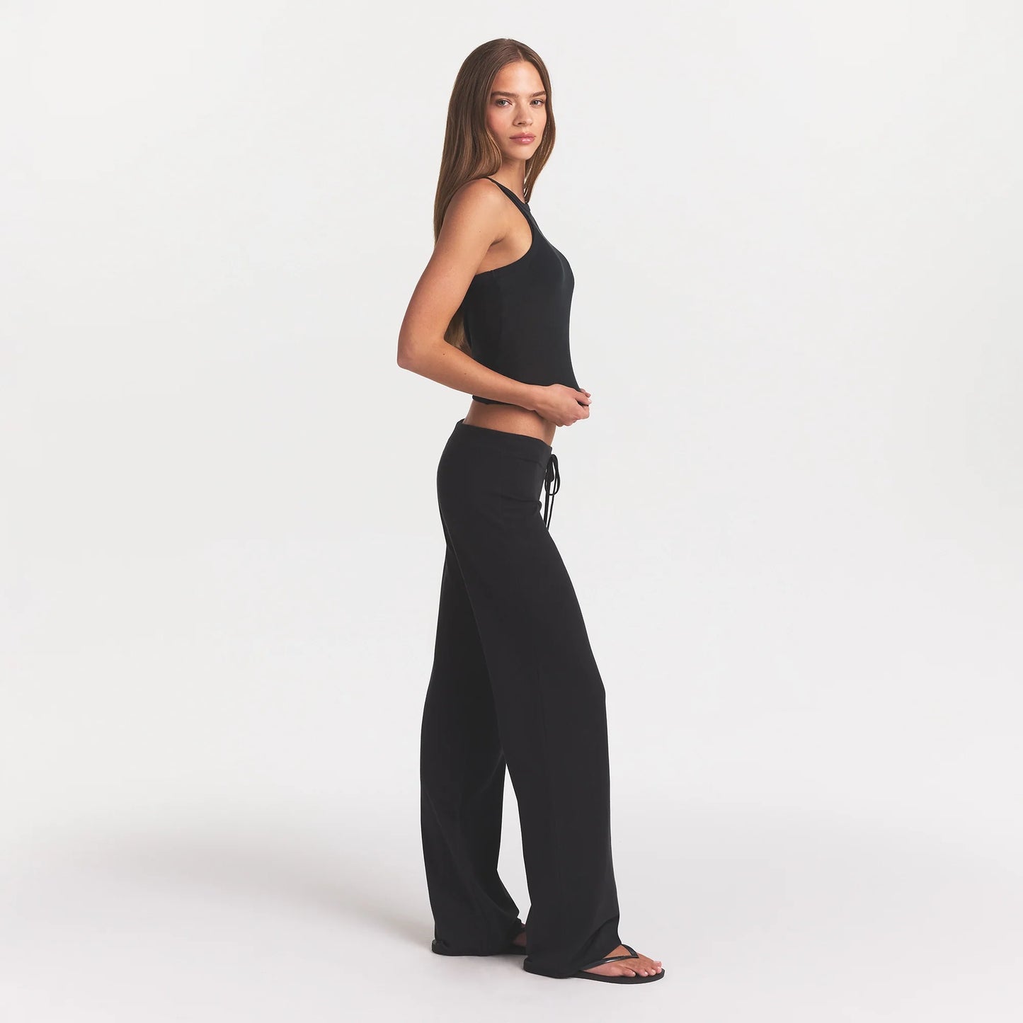 COTTON JERSEY STRAIGHT LEG PANT | SOOT