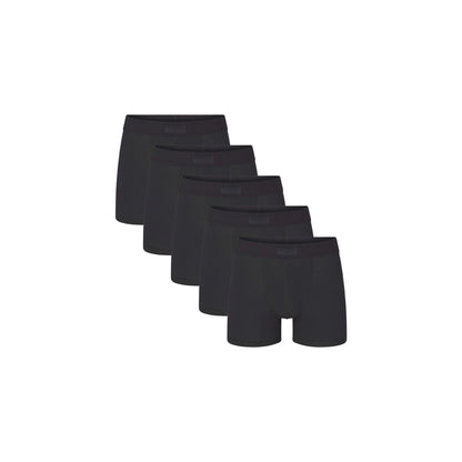 SKIMS COTTON MENS 3" BOXER BRIEF 5-PACK | ONYX
