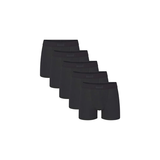 SKIMS COTTON MENS 3" BOXER BRIEF 5-PACK | ONYX