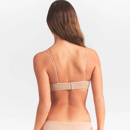 EVERYDAY COTTON T-SHIRT BRA | CLAY HEATHER