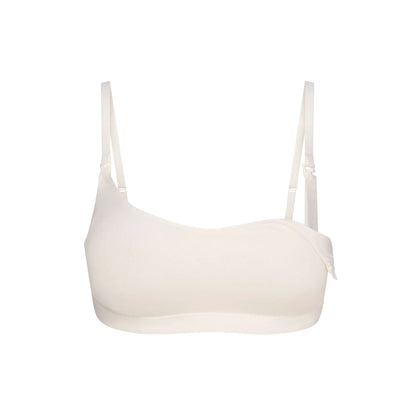 COTTON JERSEY MATERNITY NURSING SCOOP BRALETTE | MARBLE