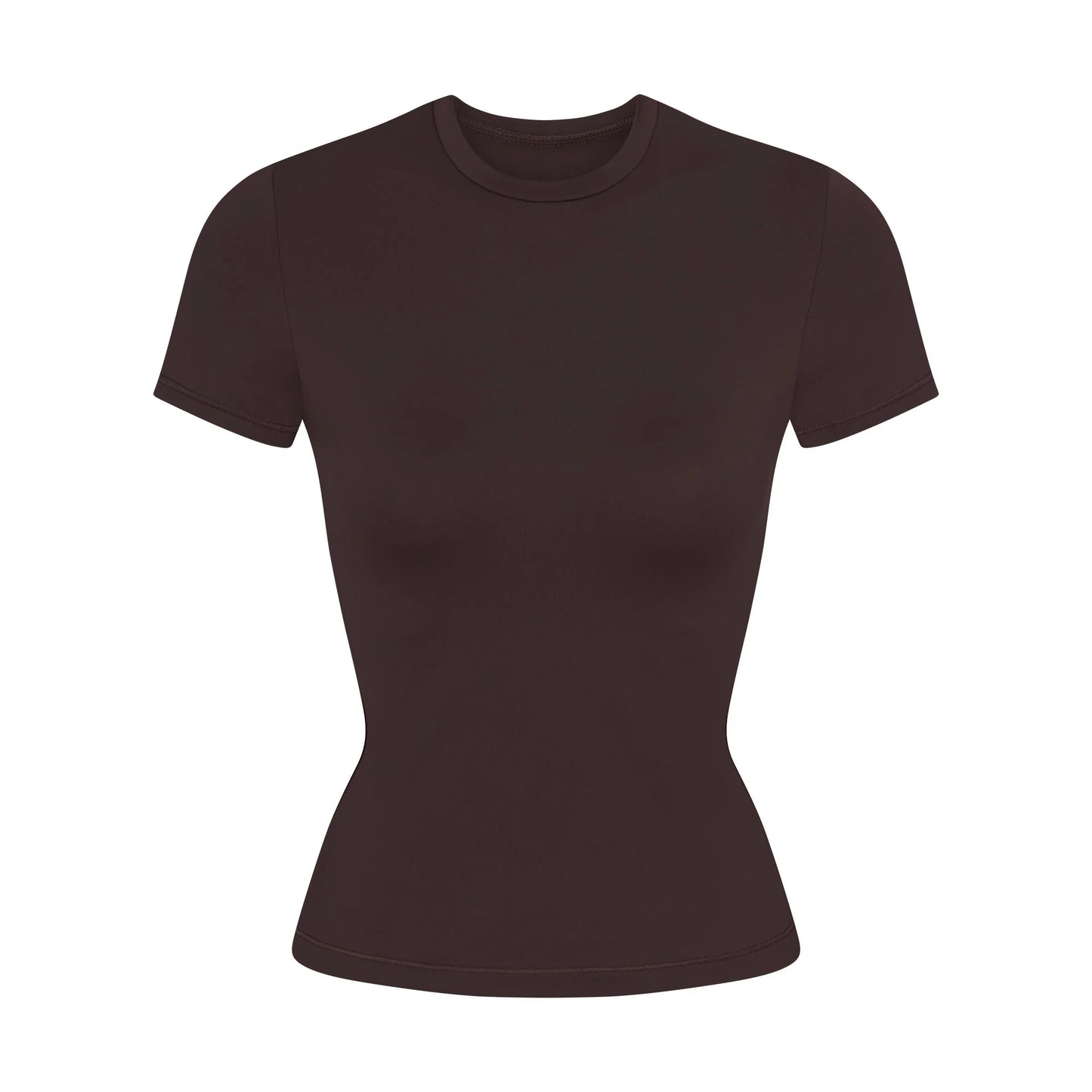 NikeSKIMS MATTE PADDED BABY T-SHIRT | DARK SEPIA
