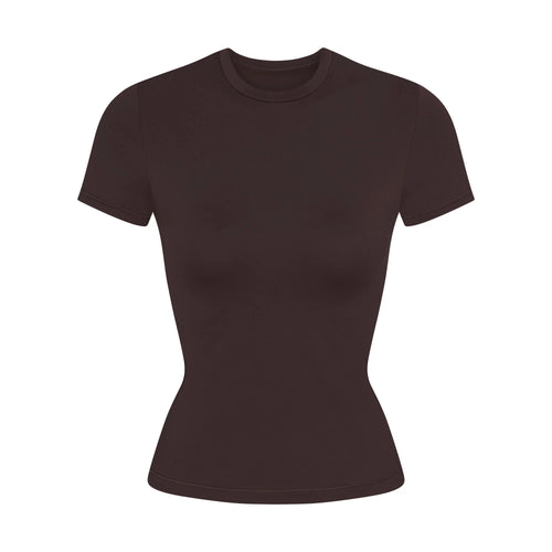 NikeSKIMS MATTE PADDED BABY T-SHIRT | DARK SEPIA