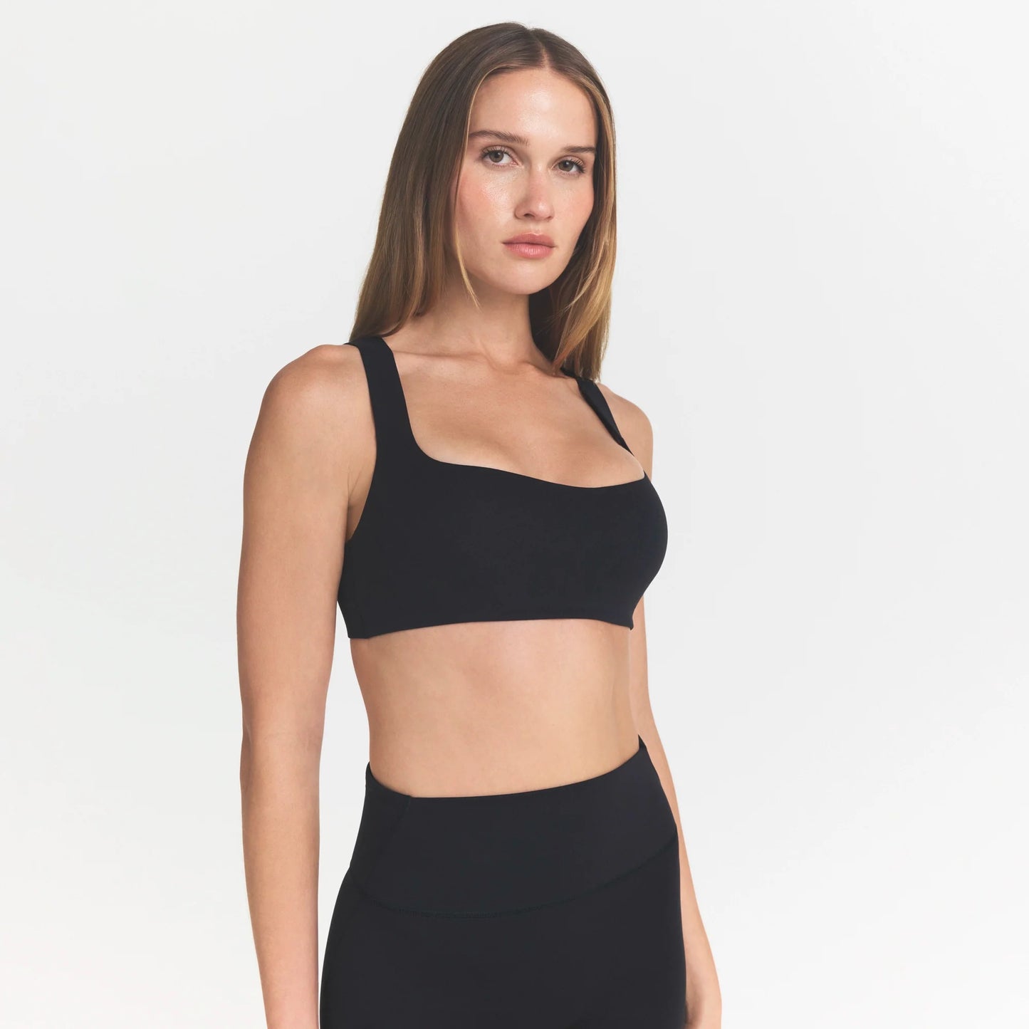 NikeSKIMS STUDIO STRETCH RACERBACK BRA | OBSIDIAN