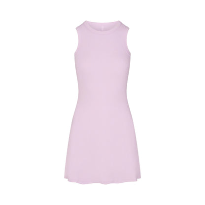 COTTON RIB TANK DRESS | SUGAR PLUM