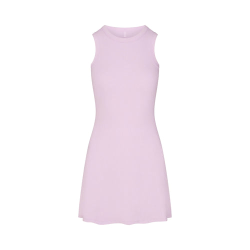 COTTON RIB TANK DRESS | SUGAR PLUM