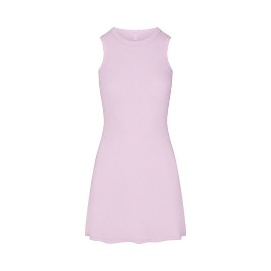 COTTON RIB TANK DRESS | SUGAR PLUM