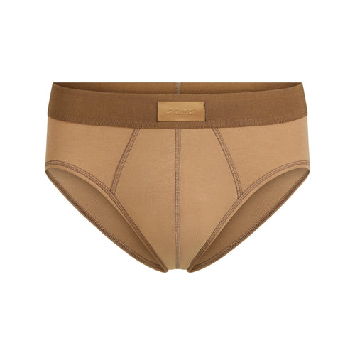 SKIMS COTTON MENS BRIEF | RUSSET