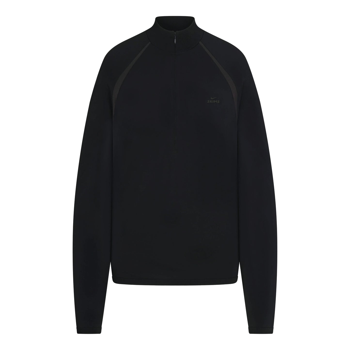 NikeSKIMS STRETCH KNIT LONG SLEEVE HALF ZIP | OBSIDIAN