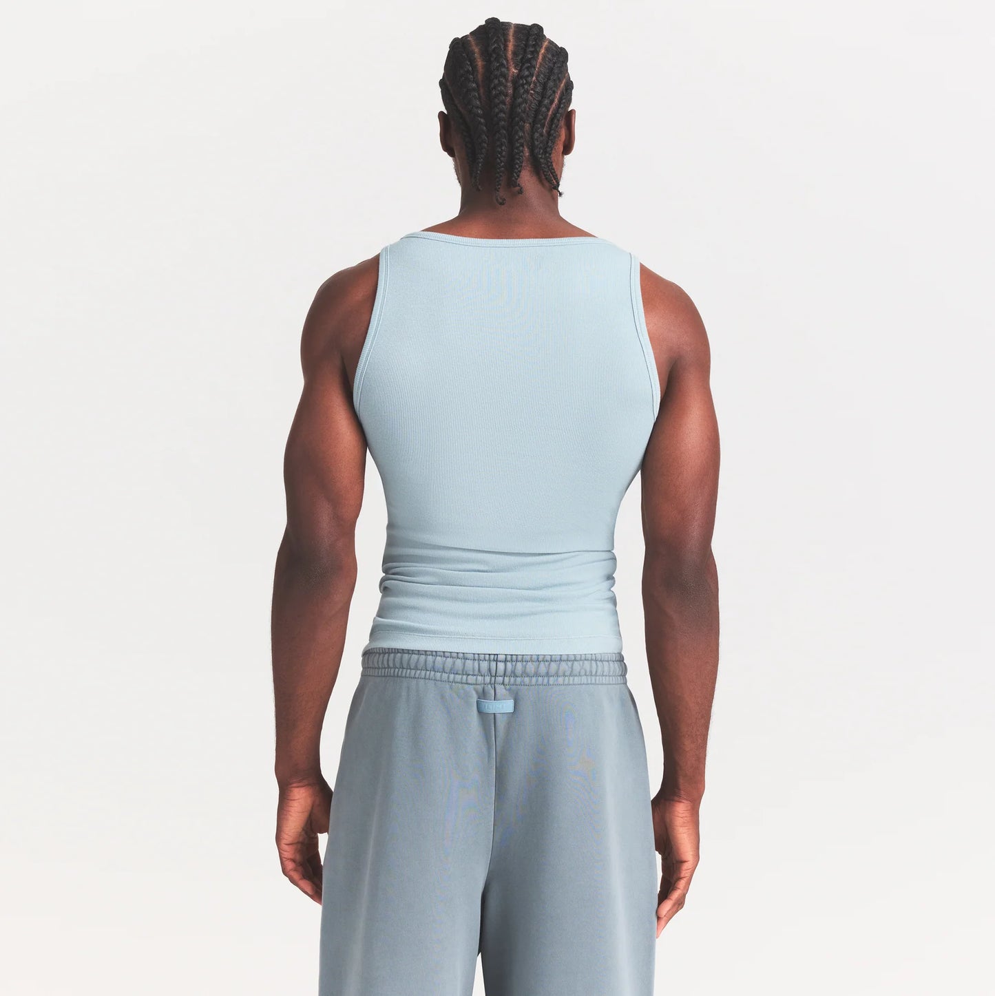 SKIMS COTTON MENS RIB TANK 3-PACK | VERDANT DARK SEPIA MULTI