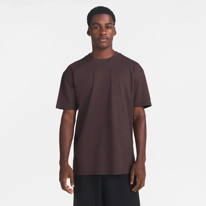 HEAVYWEIGHT COTTON MENS RELAXED T-SHIRT | RAISIN